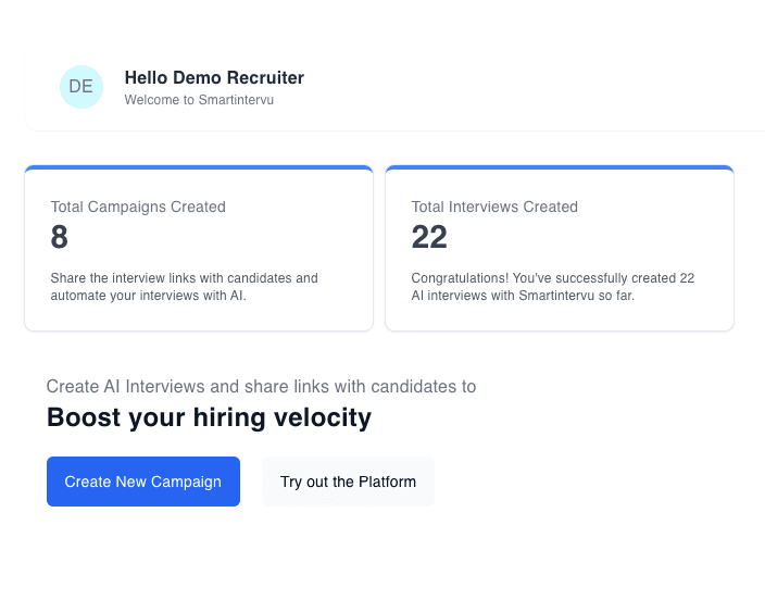 Smartintervu Recruiter Dashboard